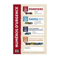 Plaquettes aimantée - Numéros d’urgence