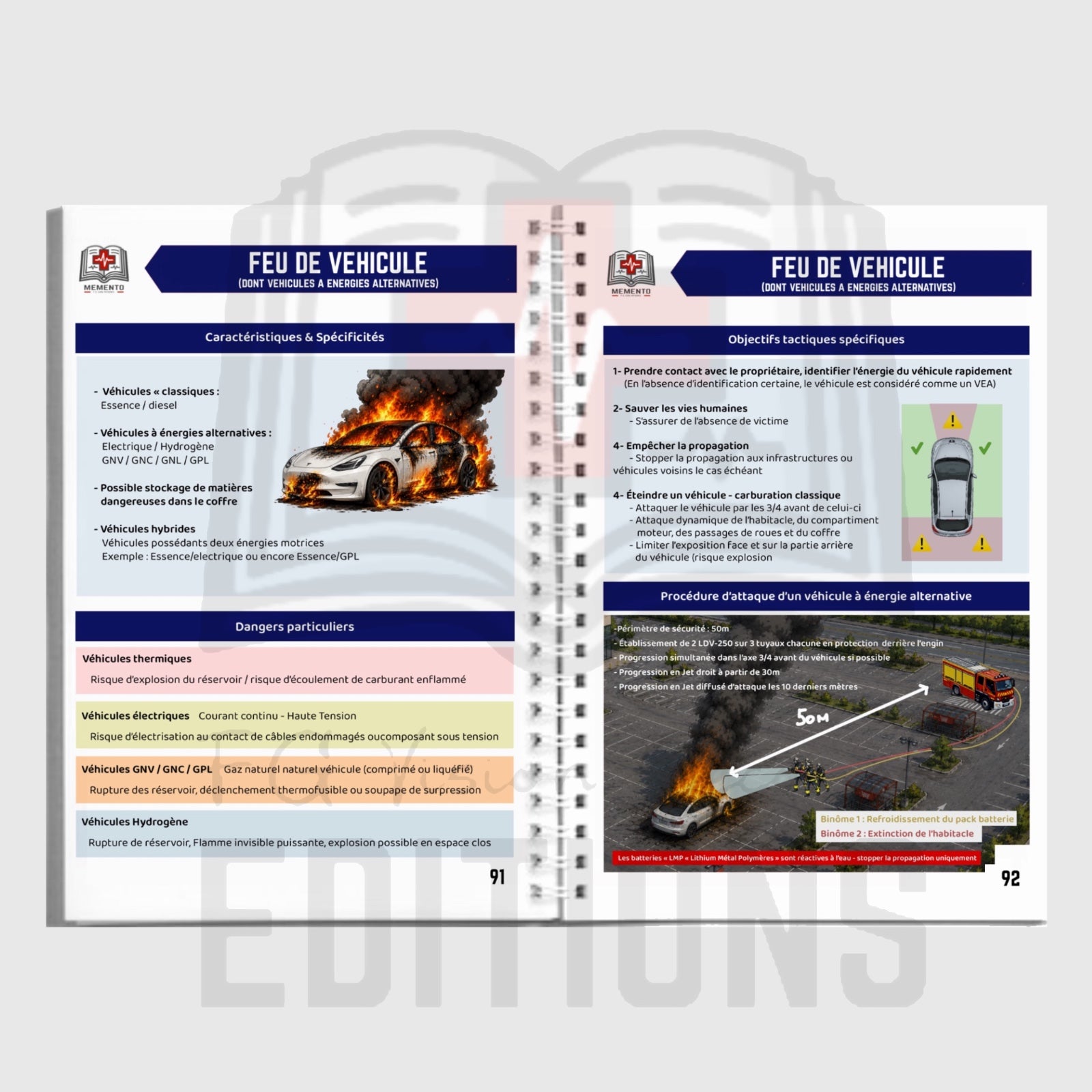 ‼️ Pré-commande disponible ‼️Memento Incendie - Lutte contre les incendies