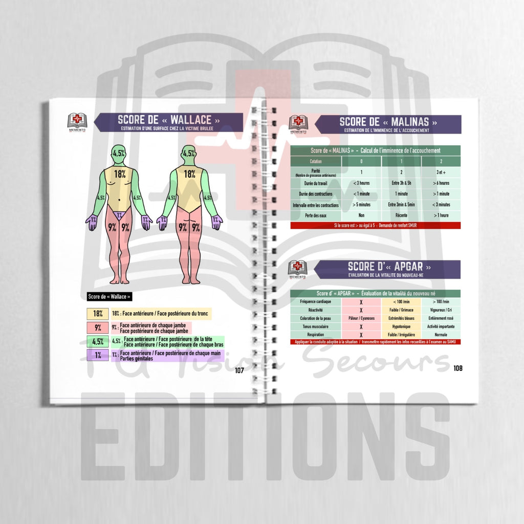 Memento SSUAP - Secours & soins d’urgence aux personnes (frais de port inclus)