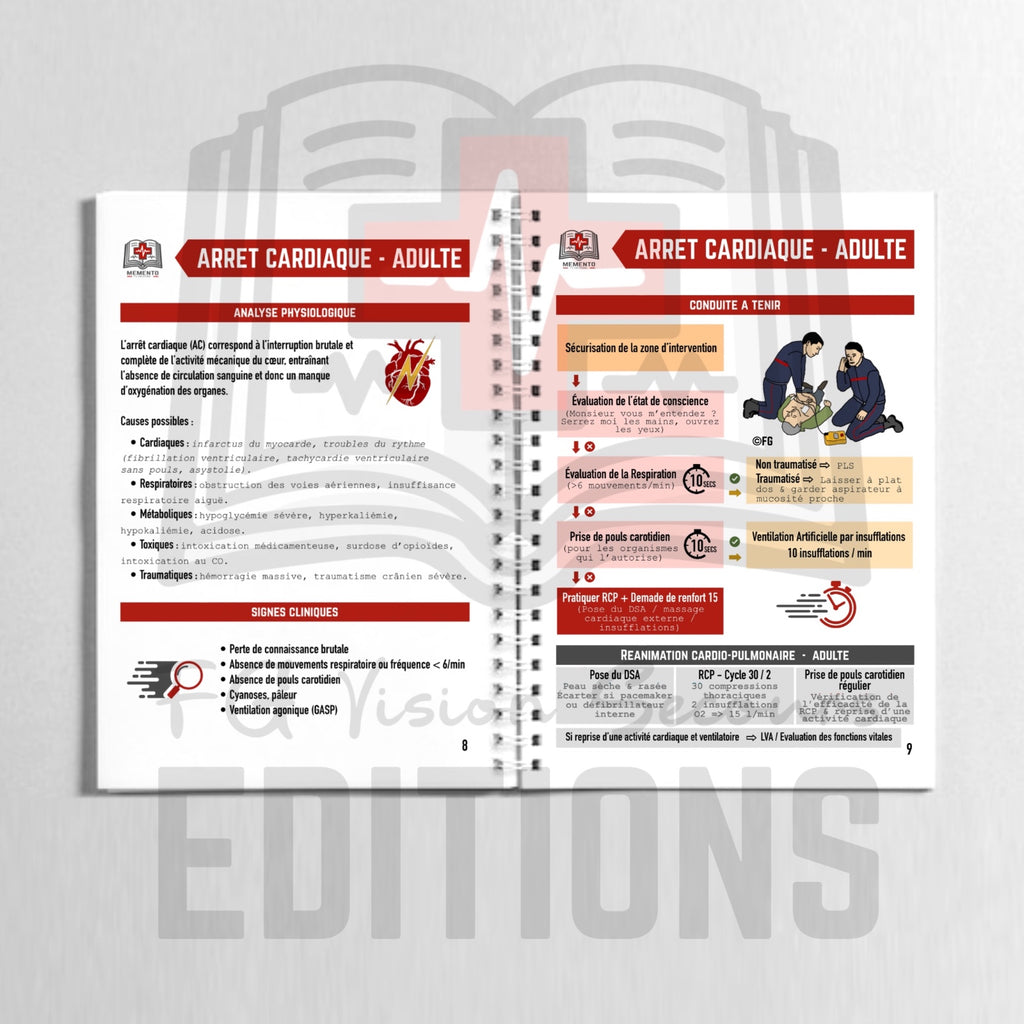 Memento SSUAP - Secours & soins d’urgence aux personnes (frais de port inclus)