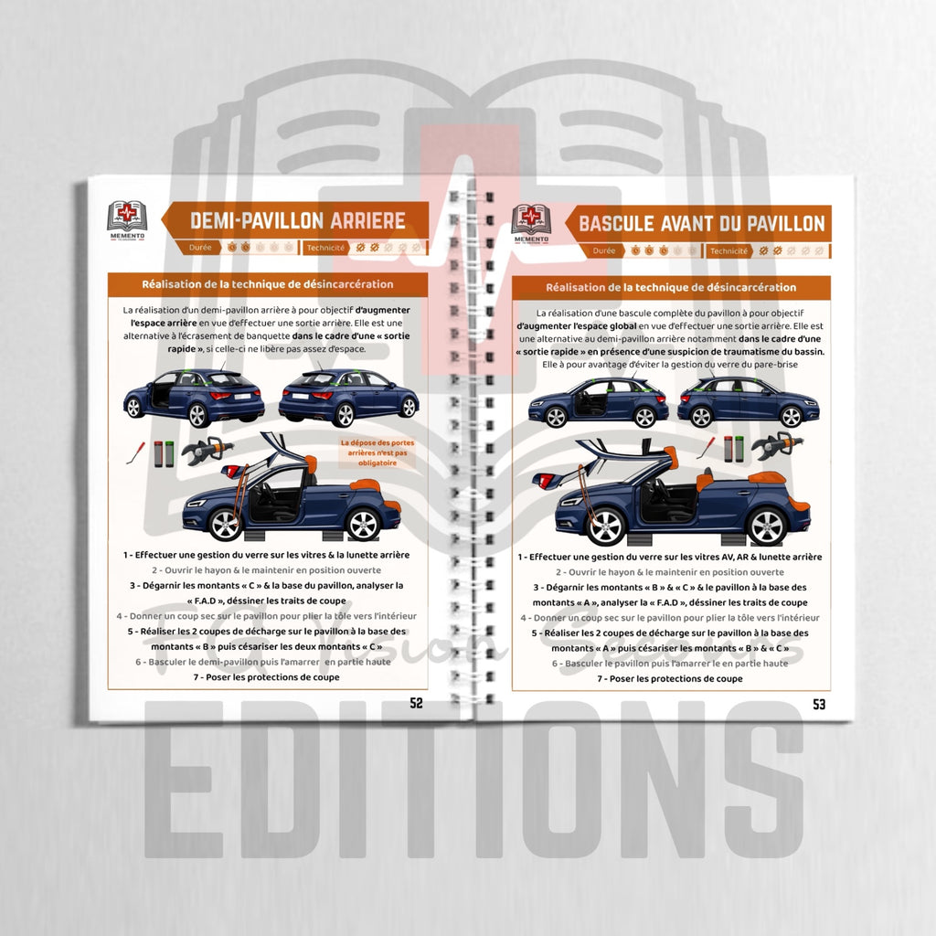 Memento SR - Guide technique de secours routiers (frais de port inclus)