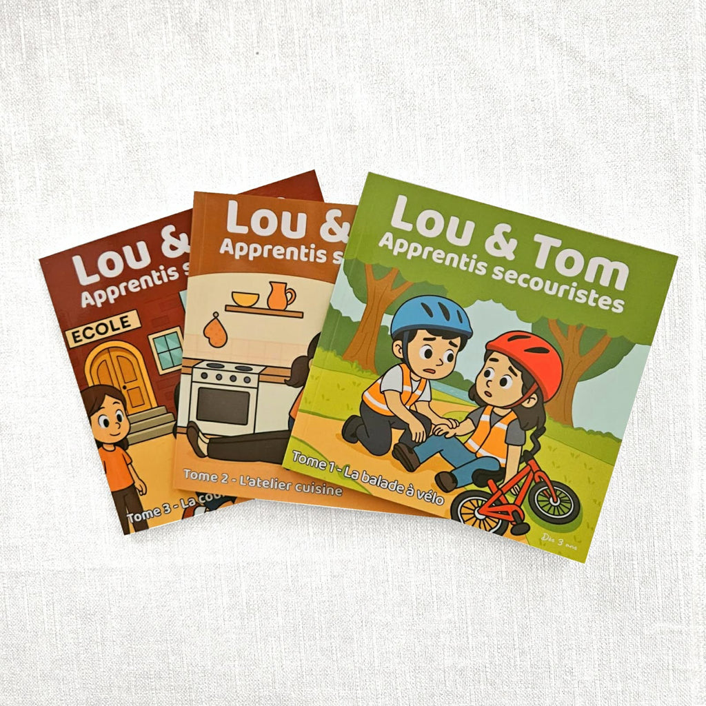 Lot livres enfants "Lou & Tom, apprentis secouristes"